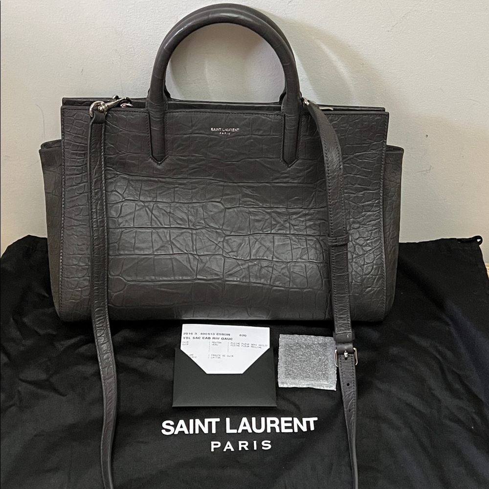 Yves Saint Laurent Crocodile Embossed Bag